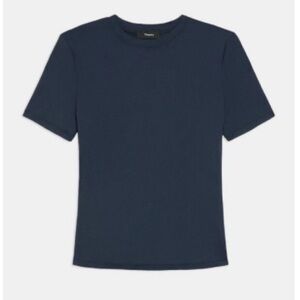 Theory Slim Tee in Stretch Nylon 
Nocturne Navy
/ Size M